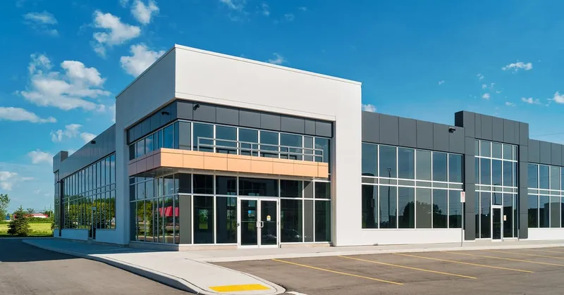 Exterior commercial painting of a building near Ottawa