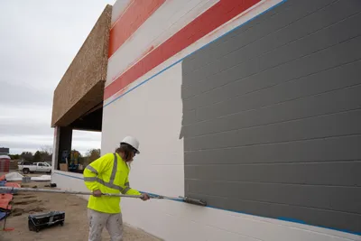 Commercial painting job in an Ottawa building