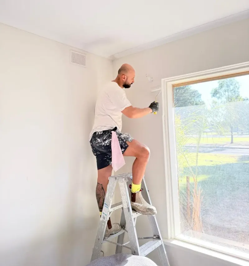 Residential painter at work in an Ottawa home