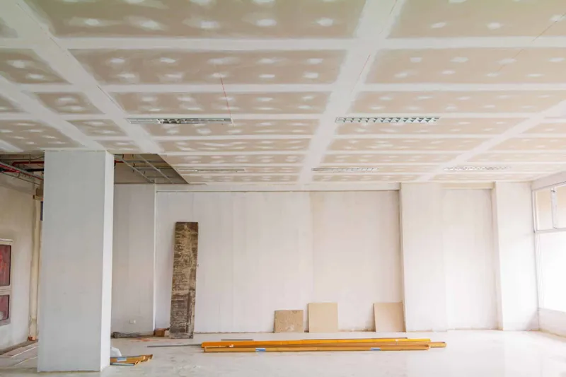 Commercial drywall taping on an Ottawa job site