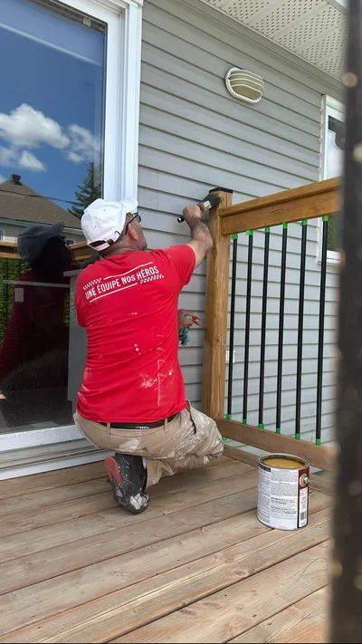 Deck and exterior finishing project in Ottawa